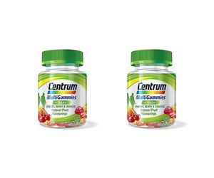 Centrum Multivitamin & Mineral MultiGummies, Cherry, Berry & Orange Natural Fruit Flavouring, Includes Essential Vitamins D, B12 & C, 30 Chewable Gummies (Pack of 2)