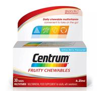 Centrum Multivitamin Fruity Chewables for Adults – 13 Vitamins incl. C, D & Zinc – 30 ct