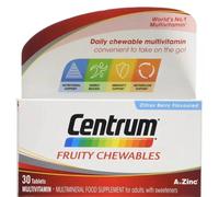 Centrum Multivitamin Mineral Tablets - 30 Fruit Chewable(Citrus Berry Flavoured)