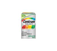 Centrum Silver 50+ Multivitamin (125 ct) - Supports Heart, Brain, Eyes, Immunity; Vitamin D3, B Vitamins, Calcium; Non-GMO, Gluten-Free