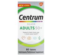 Centrum, Silver, Adults 50+, 80 Tablets