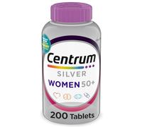 Centrum Silver Women's Multivitamin for Women 50 Plus, Multivitamin/Multimineral Supplement with Vitamin D3, B Vitamins, Non-GMO Ingredients, Supports Memory and Cognition in Older Adults - 200 Ct
