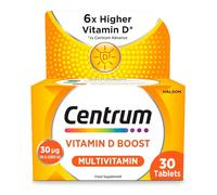 Centrum Vitamin D Boost Tablets, Multivitamin and Mineral Supplement, with Vitamin D, C and Magnesium, Adult Daily Multivitamin, 30 Tablets