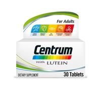 Centrum With Lutein Dietary Supplement Tablets 30's | Multivitamin |Eye Health Support |Immune Boost |Energy & Wellness |Daily Vitamins for Adults