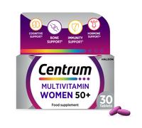 Centrum Women 50+ Tablets Multivitamin & Mineral Supplements, 23 essential nutrients including vitamin D, C, and Iron, 30 ct (Product may vary)