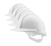 Centurion 1100 Full Peak Safety Helmet White - Wheel Ratchet Vented Hard Hat, Lightweight PPE for Construction & Industrial Use (Pack of 4)