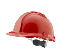 Centurion 1125 Euro Red Hard Hat - Full Peak - Wheel Ratchet - Vented