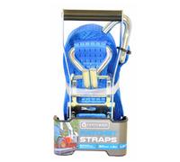 Centurion LE27P Heavy Duty Ratchet Strap 6m x 50mm - 5000kg Break Strength | Double J Hooks | EN12195-2 Compliant Tie Down Strap for Cargo, Trailers, Vans & Trucks