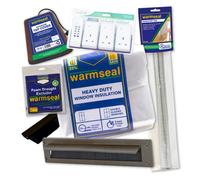 Centurion Europe Warmseal Draught Excluder Home Energy Saving Deluxe Kit Brown