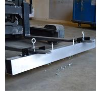 CENTURION Forklift Magnetic Sweeper Attachment, Easily Mounted Onto Forks, Industrial Strength Magnets, 1220mm Sweep Width, 190KG Pull strength, Silver