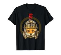 Centurion Fox Ancient Rome Roman Empire Animal Fox Lover Value Graphic T-Shirt