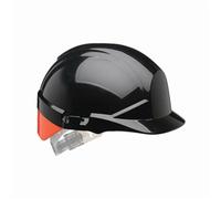 Centurion ReflexSlip Ratchet Safety Helmet with Orange Rear Flash Black CNS12KHVOA