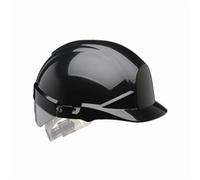 Centurion ReflexSlip Ratchet Safety Helmet with Silver Rear Flash Black