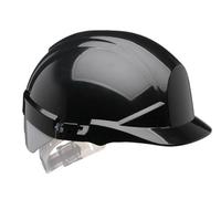 Centurion ReflexSlip Ratchet Safety Helmet with Silver Rear Flash Black