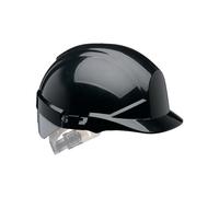 Centurion ReflexSlip Ratchet Safety Helmet with Silver Rear Flash Black