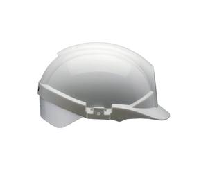 Centurion ReflexSlip Ratchet Safety Helmet with Silver Rear Flash White CNS12WSA