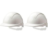 Centurion Safety Products - Concept Safety Hard Hat Full Peak Vented, White (Pack of 2)
