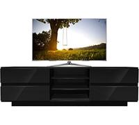 Centurion Supports Avitus Gloss Black Designer Stand upto 65inch Flat Screen LED and LCD TV Cabinet