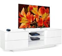 Centurion Supports AVITUS High Gloss White with 4-White Drawers for 32"-65" LED/OLED/LCD TV Cabinet - FULLY ASSEMBLED