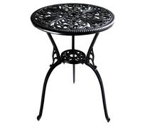 Centurion Supports Centurion Bangui Black Garden And Patio Cast Aluminium Bistro Table, Black