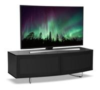 Centurion Supports Caru Gloss Black Beam-Thru Remote Friendly "d" Shape Design Up To 65" Tv Cabinet