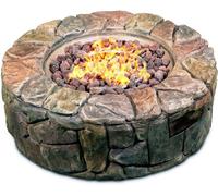 Centurion Supports Fireology Kaluya Bronze Lavish Garden And Patio Fire Pit With Eco-Stone Finish - Fully Assembled