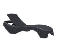 Centurion Supports Maldives Prestigious Adjustable Rattan-Style Single Sunlounger in Black Centurion Supports Black
