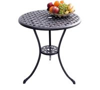 Centurion Supports OSHOWA Garden & Patio Cast Aluminium Bistro Table in Black Centurion Supports Black