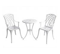 Centurion Supports Oshowa Luxurious Garden And Patio Table And 2 Large Chairs With Armrests Cast Aluminium Bistro Set