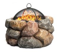 Centurion Supports SEYCHELLES Garden Patio Heater Fire Pit Brazier BBQ with Stone Finish Centurion Supports Multicolor