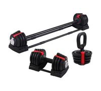 Centurion Supports Strongology Element Set Home Fitness Black/red Adjustable Smart Barbell/dumbbell/kettlebell From 2Kg Up To 19Kg Training Weights