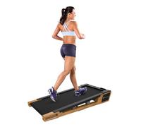 Centurion Supports Strongology Inclino Light Walnut Wood Finish Luxury Home/office Quiet 560W Adjustable Speed 5Degree Incline Bluetooth Treadmill