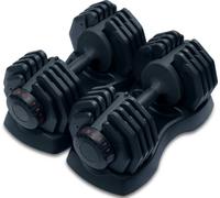 Centurion Supports Strongology Smart Adjustable Home Fitness Dumbbell From 5Kg To 40Kg Pair Black Training Weights