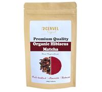 CENVEL® Organic Hibscus Matcha Tea | Premium Quality Ingredient | 100% Ntural and Pure | Great Detox Treatment | Eco-Friendly packaging | (100g)