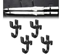 CenviaLuxy Car Umbrella Holder, Pack of 4 Boot Hooks, Car Umbrella Hook Clip, With No Drilling Required, For Suvs Car Truck Boot Organiser, 7 x 13 x 2 cm