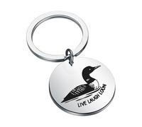 CENW Loon Gift Live Laugh Loon Bird Watcher Keychain Gift for Nature Lover (Loon Bird K EU)