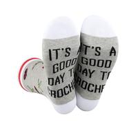 CENWA 1 Pair Crochet Socks Knitting Lover Gift It’s a Good Day To Crochet Socks for Grandma Knitter Crocheting Mom