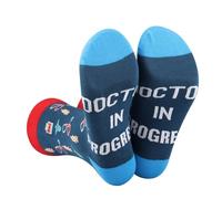 CENWA 1 Pair Doctor Gift Doctor In Progress Socks Doctor Appreciation Gift, Blue, M