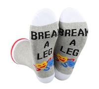 CENWA 1 Pair Theater Drama Socks Break a Leg Socks Theater Acting Gift Theater Teacher Gift