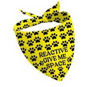 CENWA 1 Piece Anxious/Reactive Give Me Space Over the Collar Bandana Rescue Dog Bandanas Give us Space Dog Bandana (Reactive space UK)