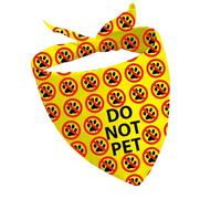 CENWA 1 Piece Dot Not Pet Dog Scarf Nervous Dog Bandana Shy Rescue Dog Gift Nervous Shy Dog Gift (do not pet full UK)