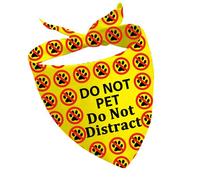 CENWA 1 Piece Dot Not Pet Dog Scarf Nervous Dog Bandana Shy Rescue Dog Gift Nervous Shy Dog Gift (pet -distract UK)