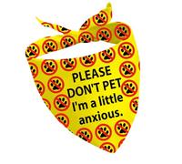 CENWA 1 Piece Please Don’t Pet I’m Shy/I’m A Little Anxious Dog Bandana Nervous Rescue Dog Bandana Nervous Dog Scarf (little anxious UK)