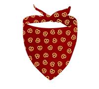 CENWA 1 Piece Pretzels Dog Bandana Pretzel Over the Collar Dog Bandana Food Dog Neckwear (Pretzels D)