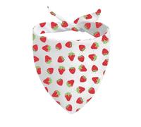 CENWA 1 Piece Strawberry Dog Bandana Summer Strawberries Pet Handkerchief (Strawberry D)