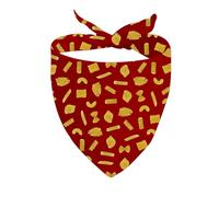 CENWA 1 Piece Types of Pasta Dog Bandana Italian Pride Triangle Dog Bandana Italy Food Lovers Gift (Pasta D)