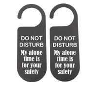 CENWA 2 Pcs Warning Door Hanger Please Do Not Disturb My Alone Time is For Your Safety Door Sign (alone time)