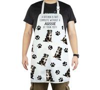 CENWA Aussie Kitchen Decor A Kitchen is Not Complete without A Aussie Apron Australian Shepherd Lover Gift (Aussie apron UK)