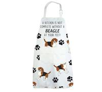 CENWA Beagle Kitchen Apron A Kitchen is Not Complete Without A Yorkie Beagle Gift Housewarming Gift Adjustable Apron For Animal Dog Lovers (Beagle Apron apron eu)