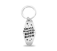 CENWA Boss Lady Gifts Small Business Boss Bitch Keychain Bad Driver KeyChain Girl Boss Gifts (Business Boss K EU)